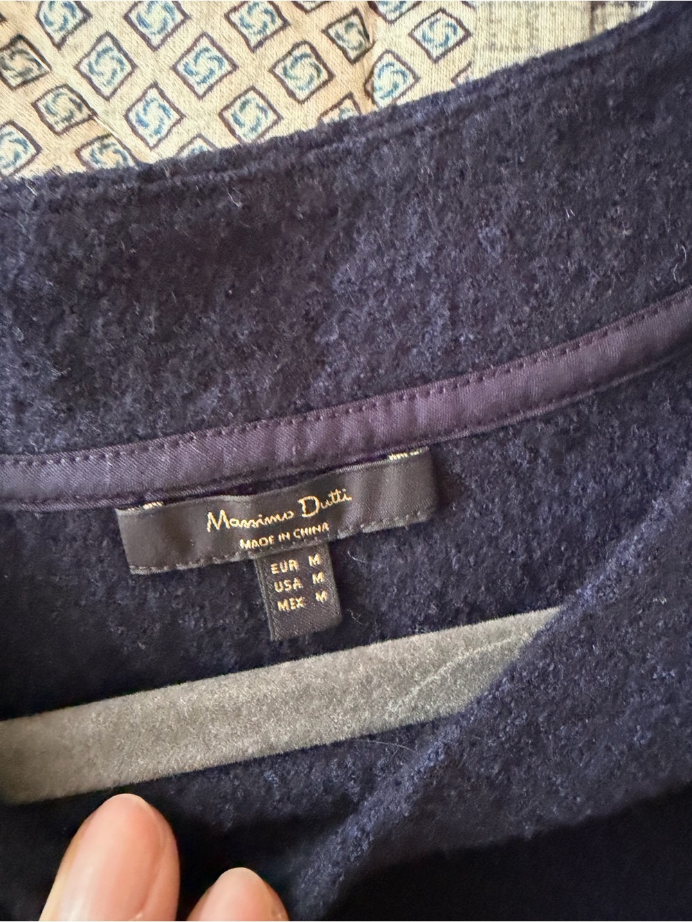Massimo Dutti felt vest navy - Picture 5 of 5